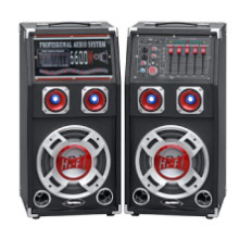 Wireless Double 8 Inch Professional Tower Speakers with Bluetooth and Colorful Light